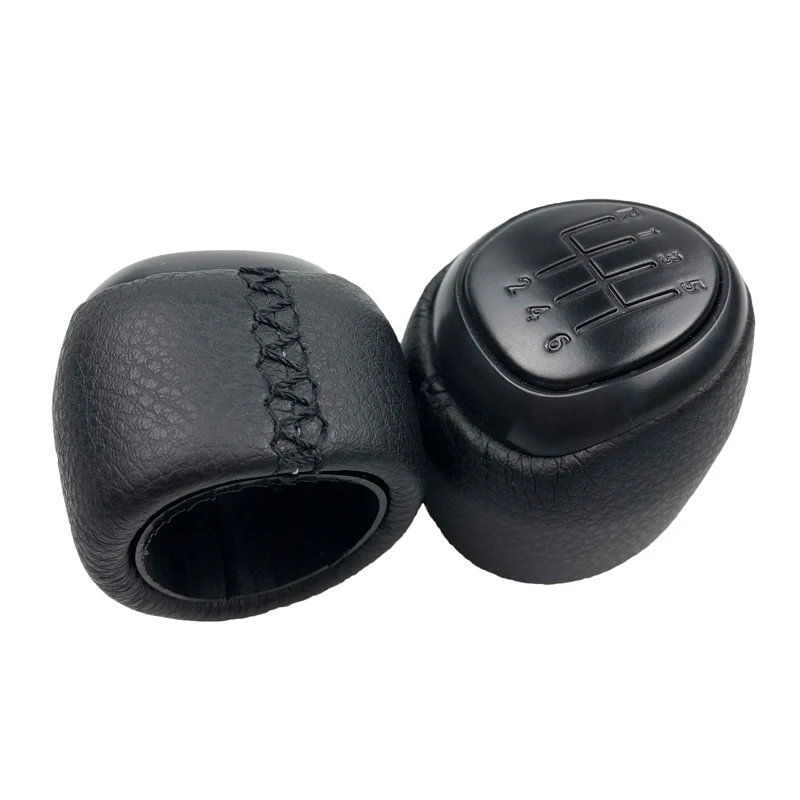 5/6 Speed Car Shift Gear Gaiter Knob Cover Real Leather Lever Shifter Case For SAAB 93 9-3 SS 2003-2012 Car Styling Accessories