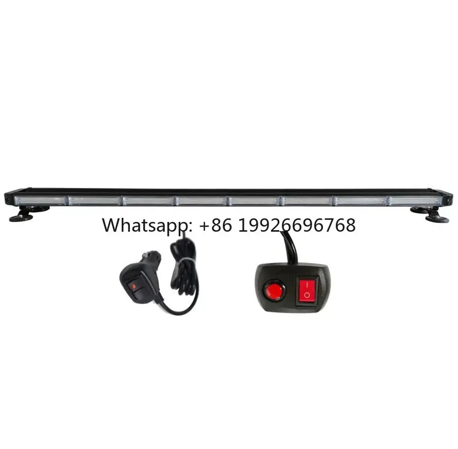 Four Sides Magnetic Mount COB LED bar Light Roof Magnetic Mount Car Flash Strobe Light COB LED Emergency  Strobe Light