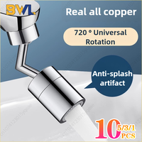 720 Degree Universal Tap Aerator Splash-proof Swivel Faucet Spray Head Water Saving ABS Plastic Wash Basin Tap Extender Adapter