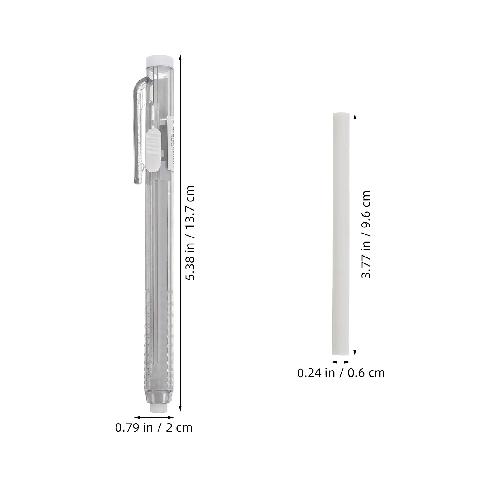 1Set Retractable Eraser Pen Retractable Mechanical Pencil Eraser for School Artists Office Supplies Refillable Precision