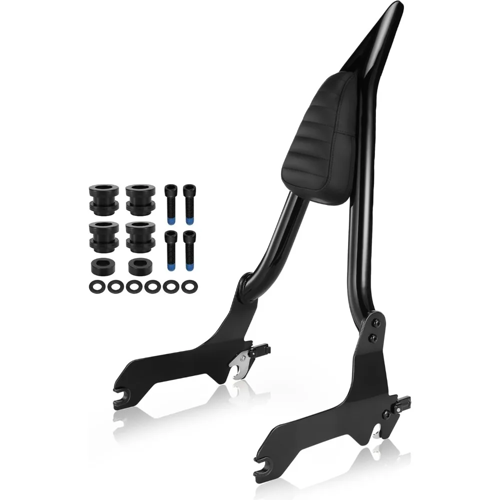 

MoKitDora Softail Sissy Bar Удерживающая спинка с док-станцией, совместимая с Harley 2018-UP Fat Bob FXFB FXFBS, черная