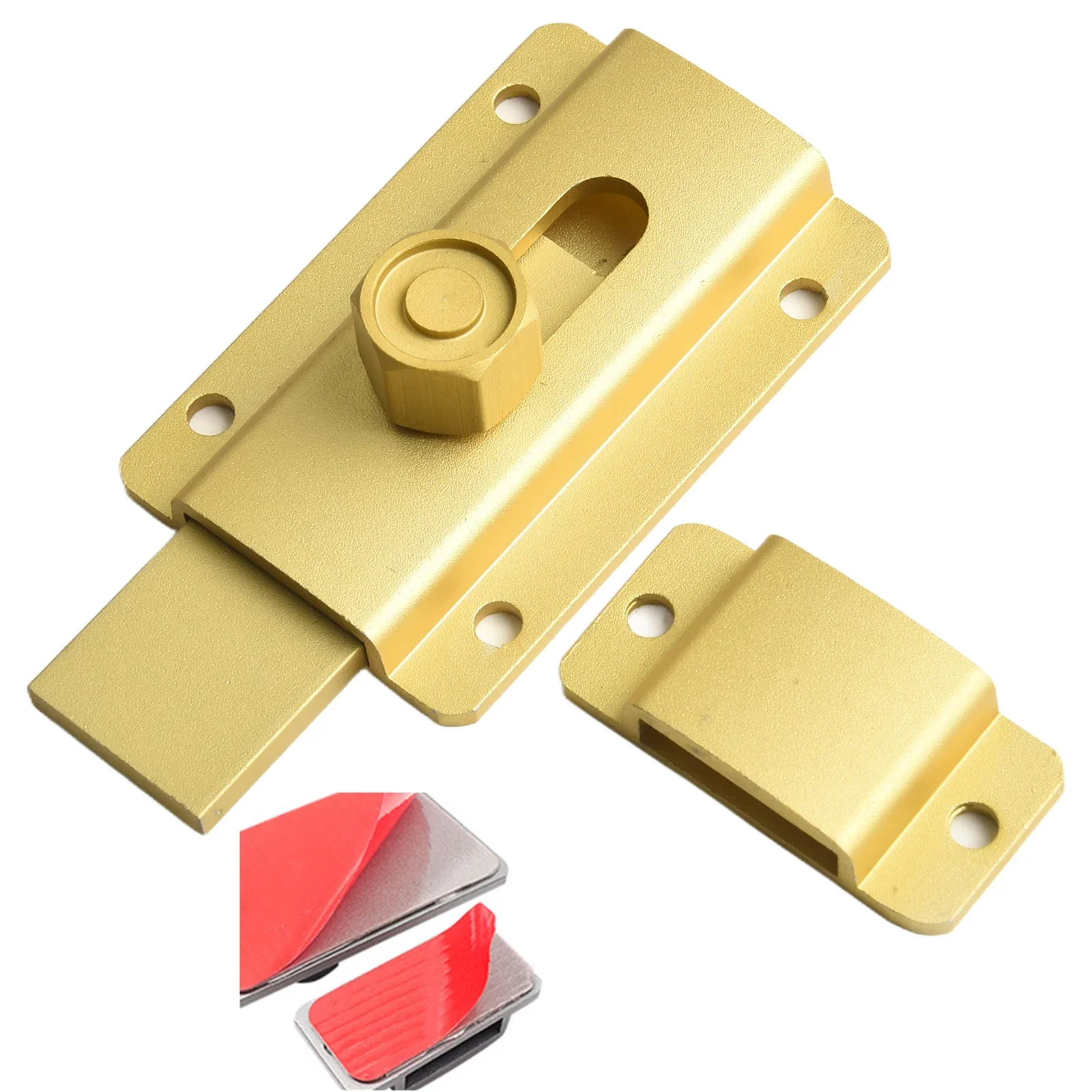 

Household Wardrobe Aluminum Alloy Door Security Bolt Latch Black Package Bolt Locks For Ouseholds For Warehouses