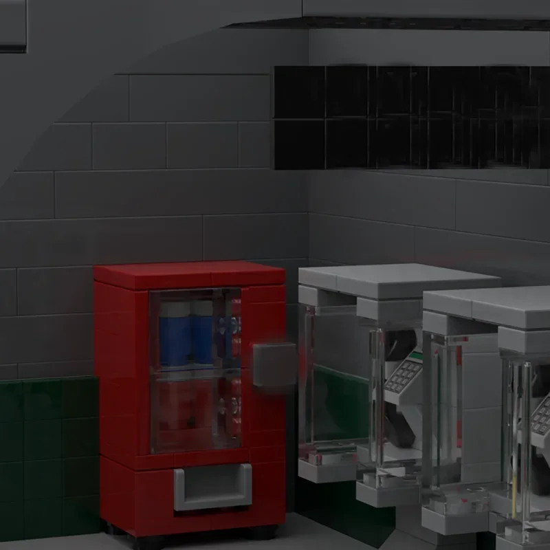 City Street View Moc Building Bricks Underground Metro Station Model Technology Modular Blocks Construstion  Assembly Toy Gifts