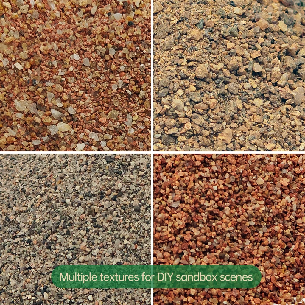 140ml/botella Grava Natural para Ferrocarriles, Arena para Pistas en Miniatura, Piedra para Maquetas de Trenes, Materiales para Pavimentación de Carreteras