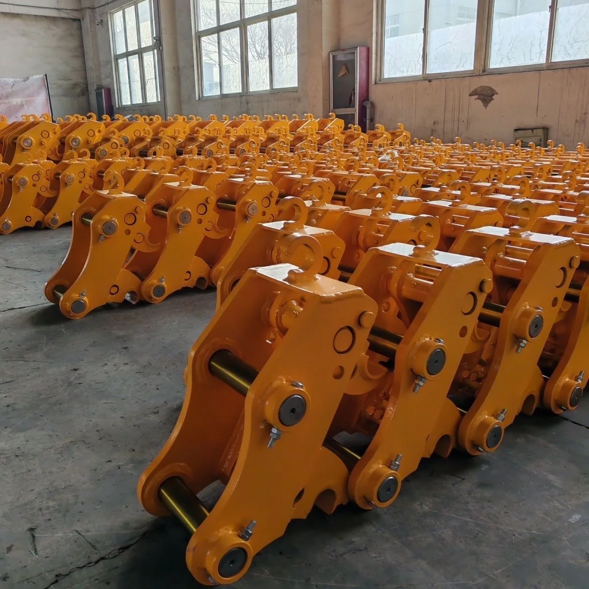 Engate de reboque hidráulico dos acessórios da maquinaria de construção mini escavadeira acoplador rápido do balde engate rápido 1.5-45t