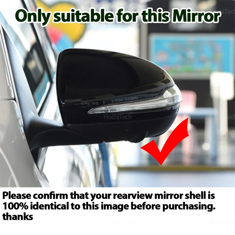 For Mercedes AMG C E S GLC W205 W213 W238 W222 C217 C253 X205 W253 X253 Only for LHD Bright Black Side Mirror Covers replacement