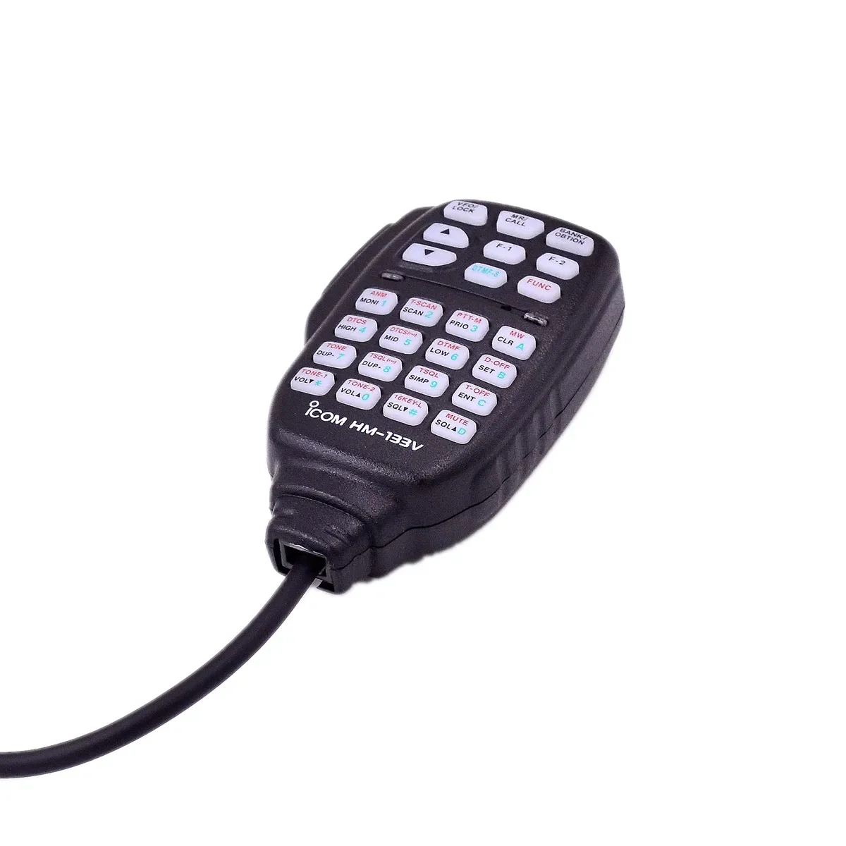 Micrófono HM133V para ICOM IC2100H IC2200H IC2300H ICV8000 HAM Radio bidireccional altavoz PTT teclado 8pin DTMF Mic repuesto