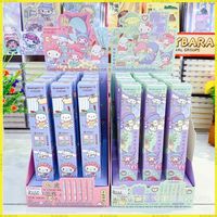 Sanrio Hello Kitty Gel Pen 12pcs Kuromi Student Stationery School Supplies ST Pen Tip 0.5 Black Press Pen Cute Kawaii Kids Gift