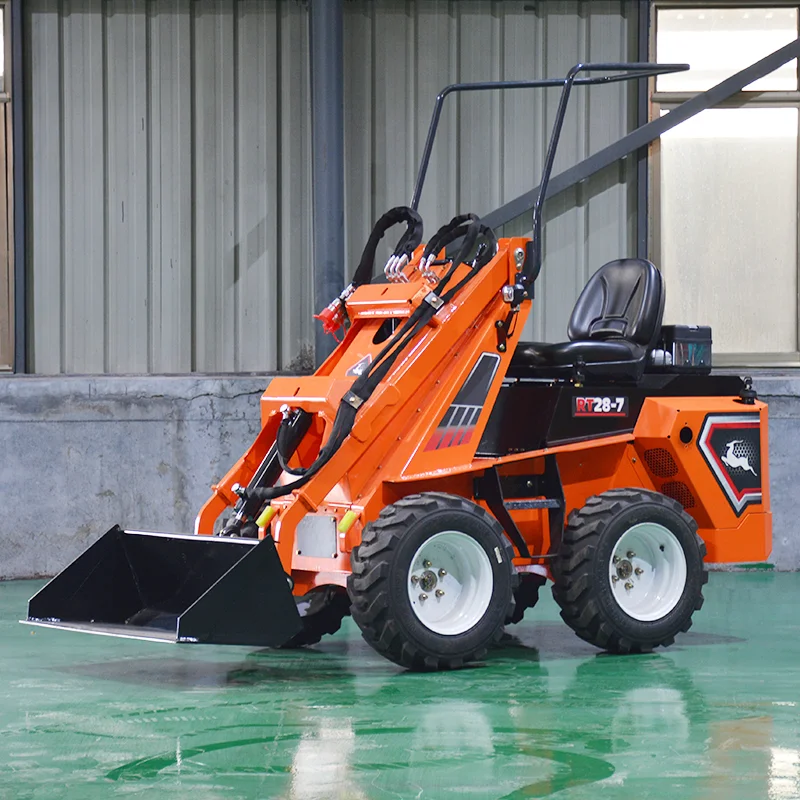 

China Mini EPA Engine Skid Steer Multi Functional Sliding Loader Small Shovel Wheel Hydraulic Track Loader with Pump