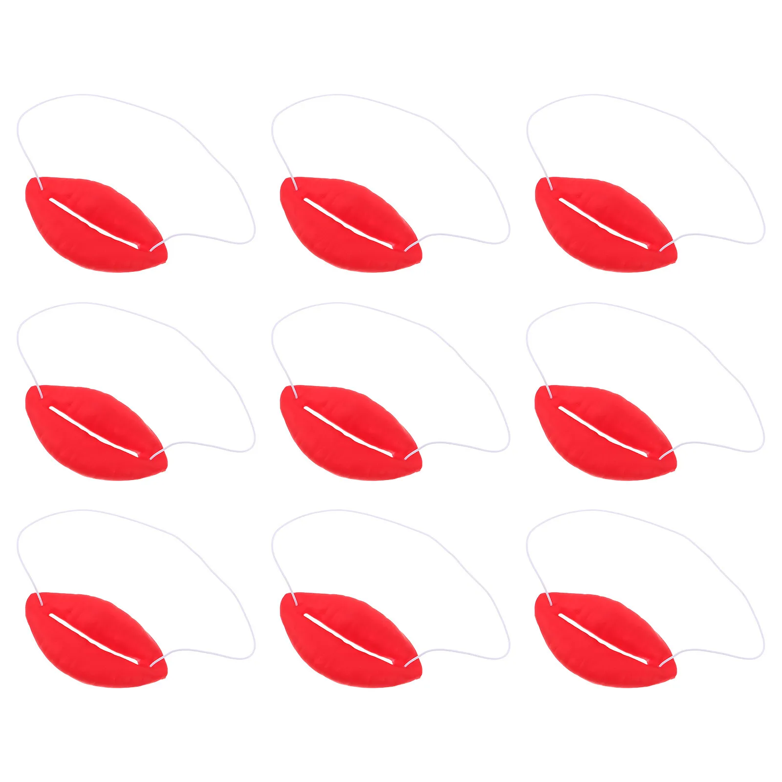 

9Pcs Big Lips Prank Props Funny Mouth Photo Booth Props Red Lip Selfie Accessories Wedding Party Bridal Shower