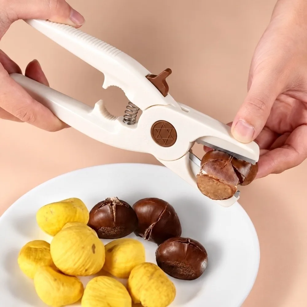 Ergonomic Chestnut Opener Labor-Saving Heavy Duty Nut Sheller Easy to Clean Multi-Functional Chestnut Peeler Household