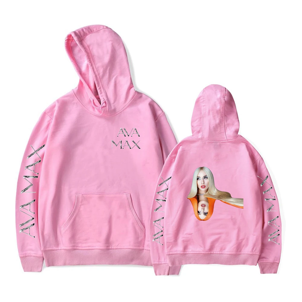 Ava Max Hoodie Long Sleeve Pullover Men Women Hooded Sweatshirt Casual Boy girls Clothes Autumn Winter Ava Max Sweatshirts