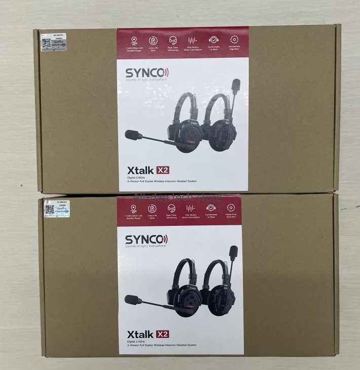 Synco Xtalk Wireless Intercom System 2.4G Full-Duplex Single-Ear X3 X5 Remote Headset for Film Television Shooting Studio