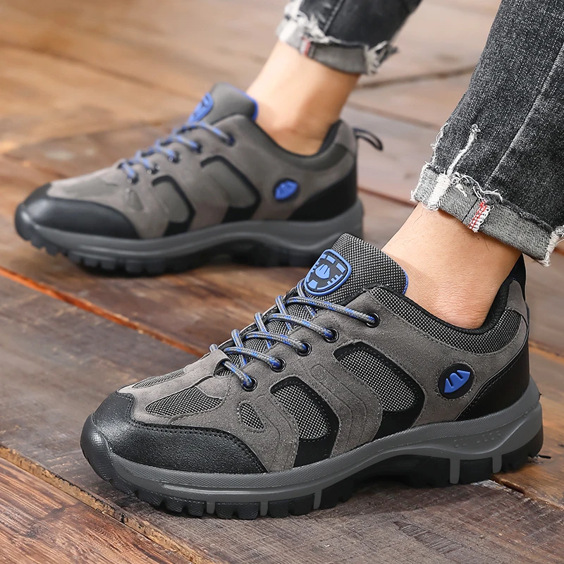 Herren-Outdoor-Wanderschuhe, atmungsaktives Mesh, Trekkingschuh, rutschfest, verschleißfest, lässige Sportschuhe für Klettern, Camping, Reisen