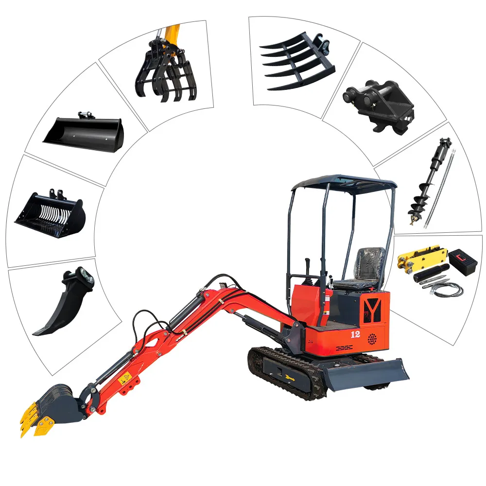 

2026 Easy Maintenance Micro Digger Hidden Pipeline Design Safe Reliable Hydraulic Mini Excavator With Attachments Ce/Epa/Euro5