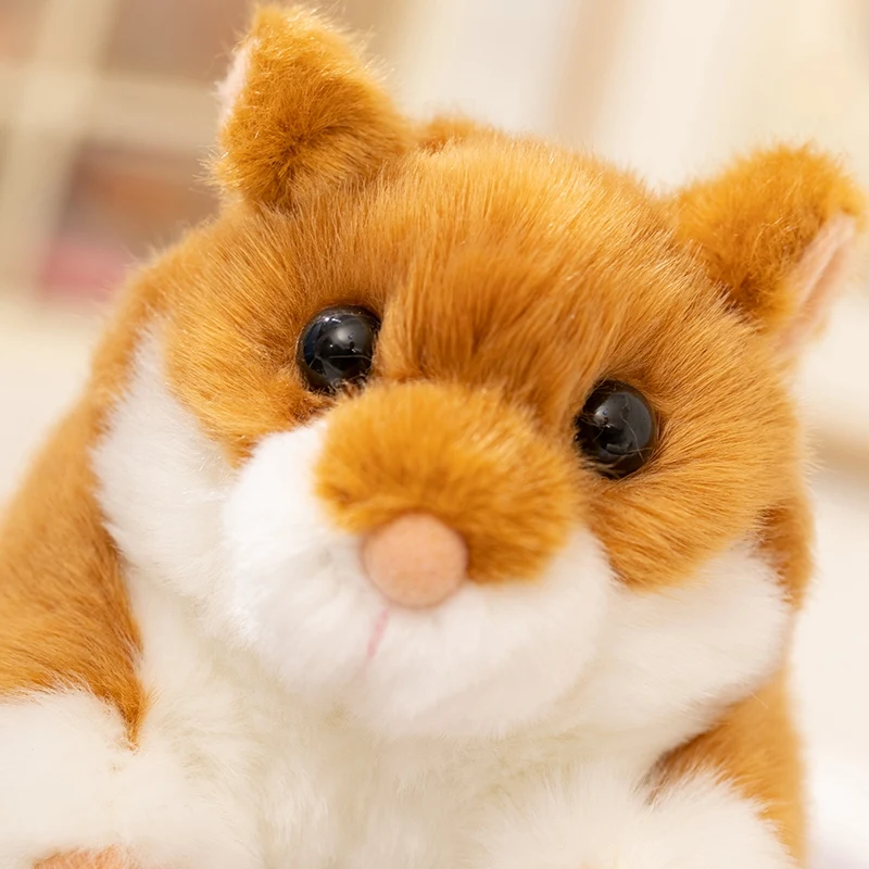 الجملة 13 سنتيمتر مقلد الدائمة الموقف الهامستر أفخم دمية لطيف صغير رقيق الحيوانات الأليفة الهامستر ألعاب من نسيج مخملي هدايا أعياد ميلاد للأطفال هدية عيد الميلاد