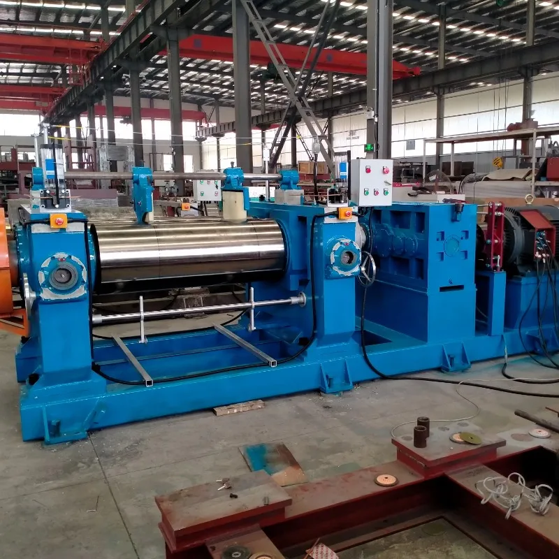Two Roll Rubber Mixing Mill / Silicone Rubber Open Mixing Mill / Rubber Compound Mixer Mill