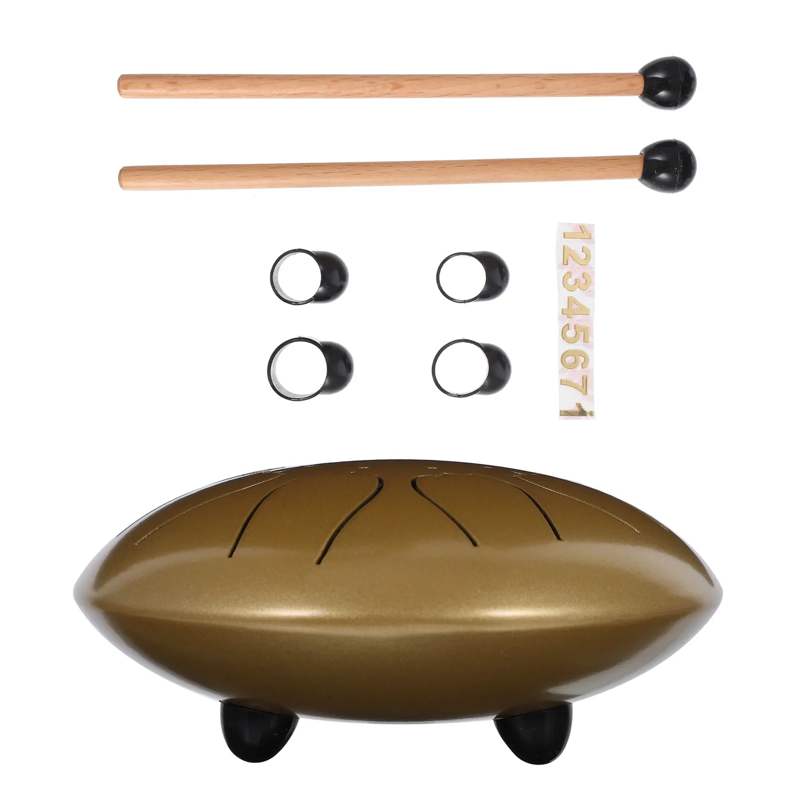 

Набор изысканных 8-тонных стальных язычковых барабанов (эфирных барабанов) портативный 6-дюймовый музыкальный инструмент для создания спокойной атмосферы и творческих мелодий