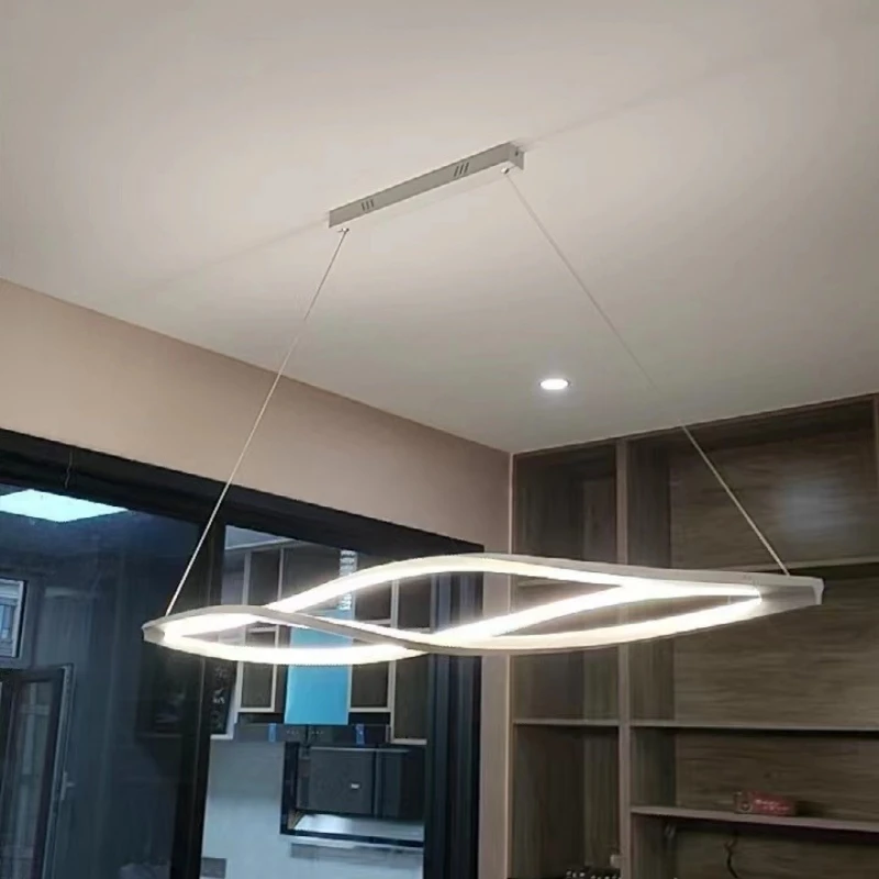 Neues Design Küche Ess insel Aluminium LED Pendel leuchte minimalist ische Aufhängung Haus Beleuchtung Dekoration Leuchten Leuchte