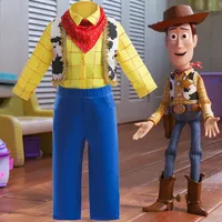 Toy Story Woody Buzz Lightyear Cartoon Cow Frocks Halloween Clothes Party Toy Story Vestidos Cosplay Kids Costume