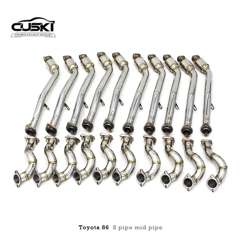  High Performance Exhaust Pipes branch downpipe for Toyota FT86/GT86/86 2.0 2012-2019 quality Stainless Steel Exhaust system