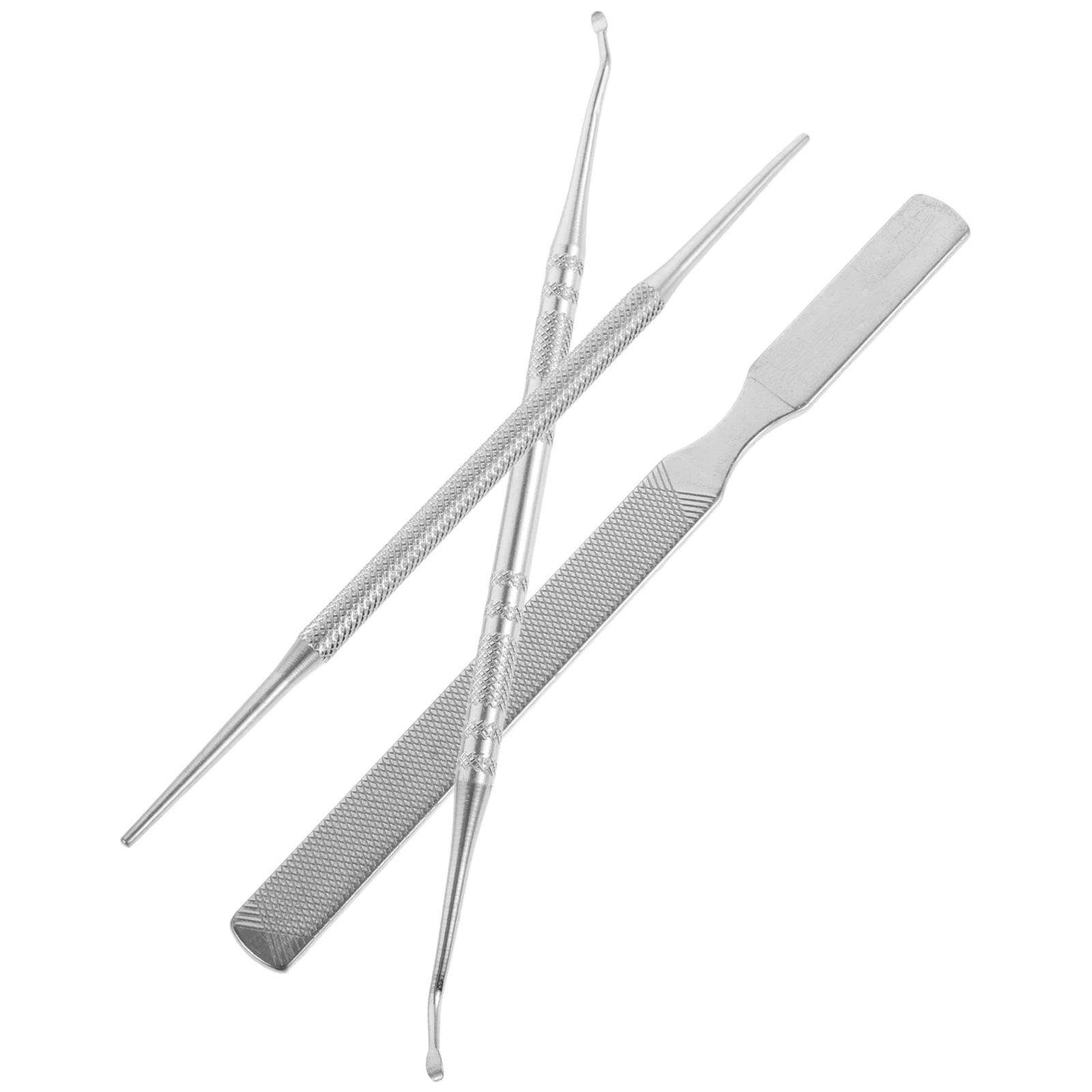 3 ชิ้นเล็บเครื่องมือชุดเดินทางเก็บ Pedicure ชุดกล่องสแตนเลส Trim แคลลัส Remover เล็บชุดเครื่องมือ Foot Care