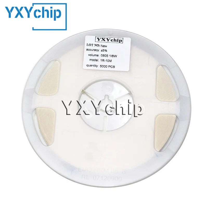 

5000pcs 0805 5% 1/8W SmD chip resistor 0R-10M 10R 47R 100R 220R 330R 470R 1K 2.2K 4.7K 10K 47K 100K 0 10 100 220 330 470 ohm