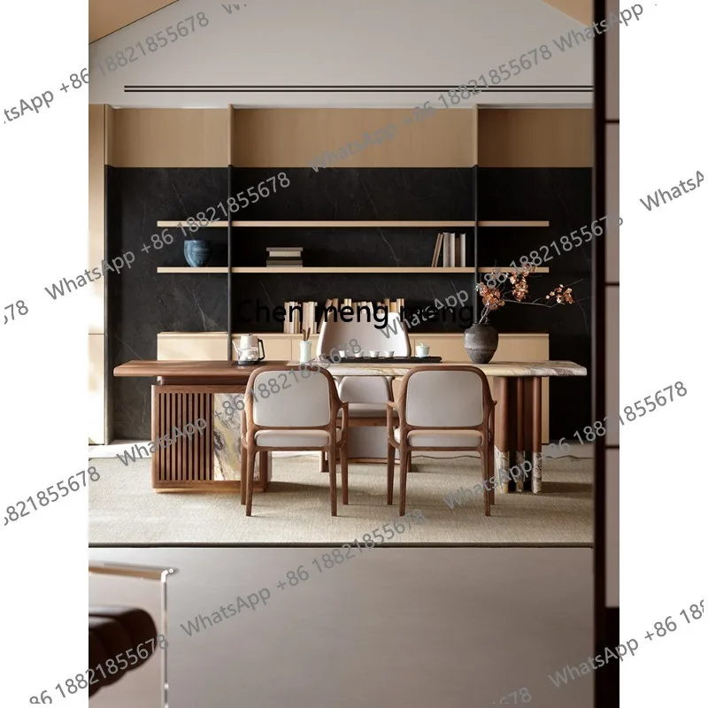 Tea table simple modern large apartment living room high-end tea table