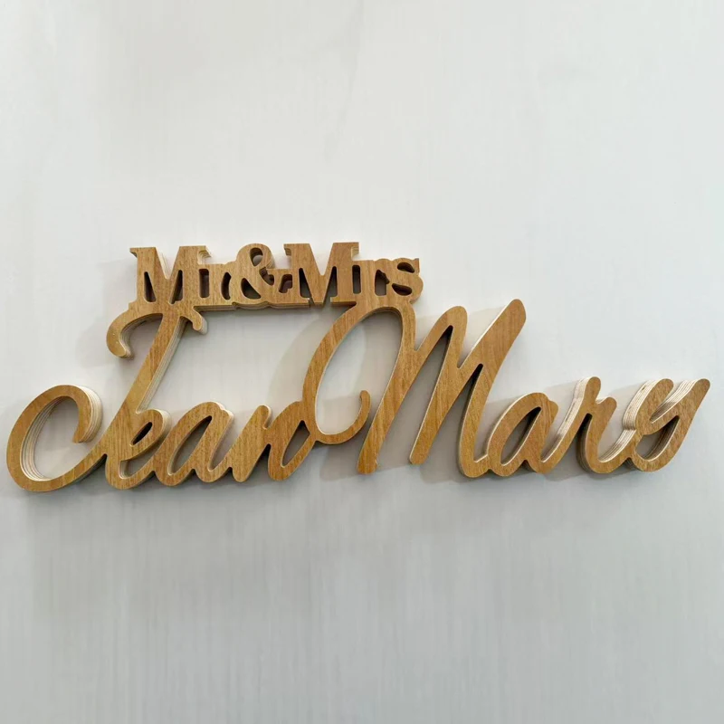 Custom wooden script  