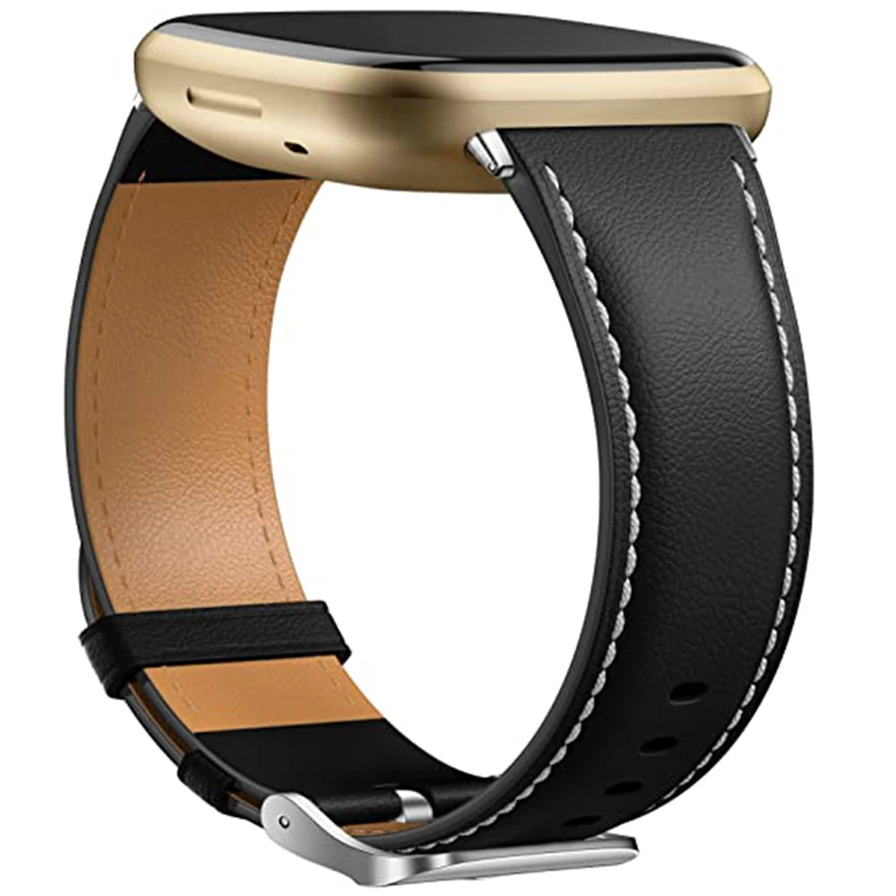 Leather Band For fitbit versa 4 band fitbit versa 3  Lite Men Watch Bracelet Strap For Fitbit versa 4/3 Real leather strap