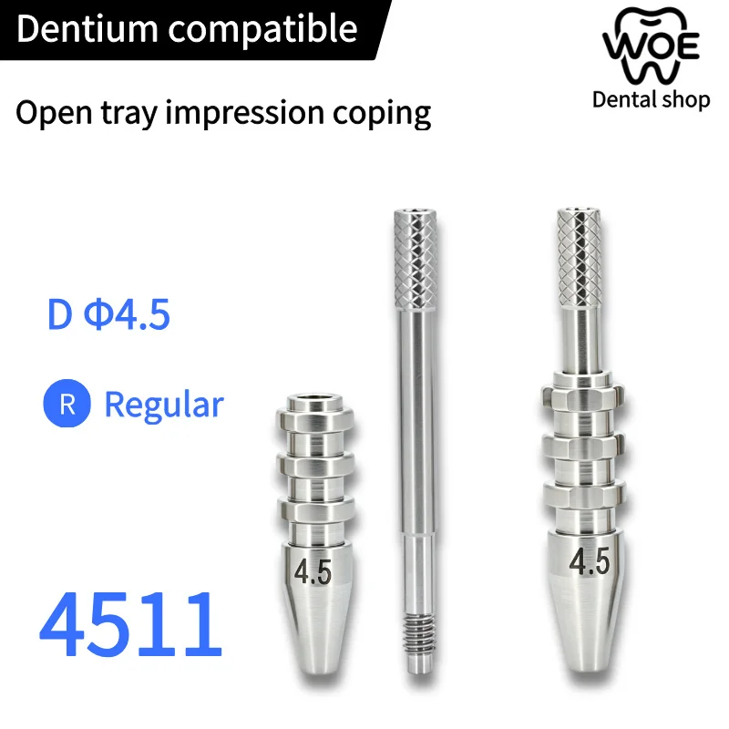 Dental for Dentium Open Transfer Rod Transfer Cap Implant Replacement Closed Screw Titanium Base Bass