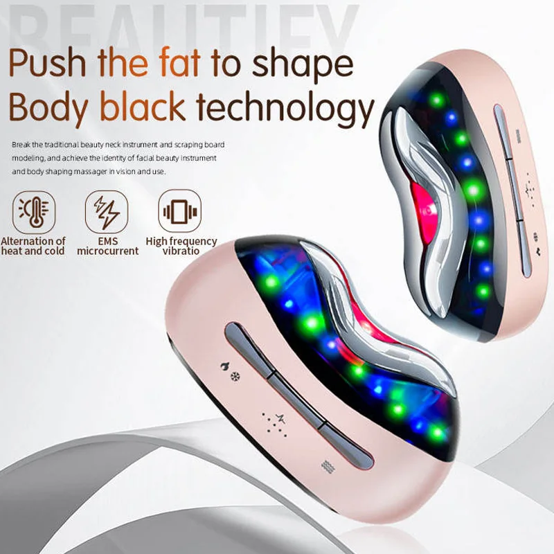 高周波スキンケアフェイシャルスカルプトツール Vフェイスリフト フォトントリートメント 温冷ネックフェイスビューティーデバイス 刮痧フェイシャルマッサージャー