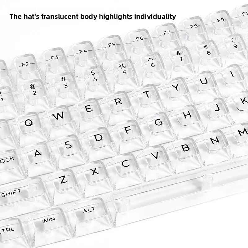 Keycap DIY customized mechanical keyboard universal keycap 132 key complete set transparent keycap