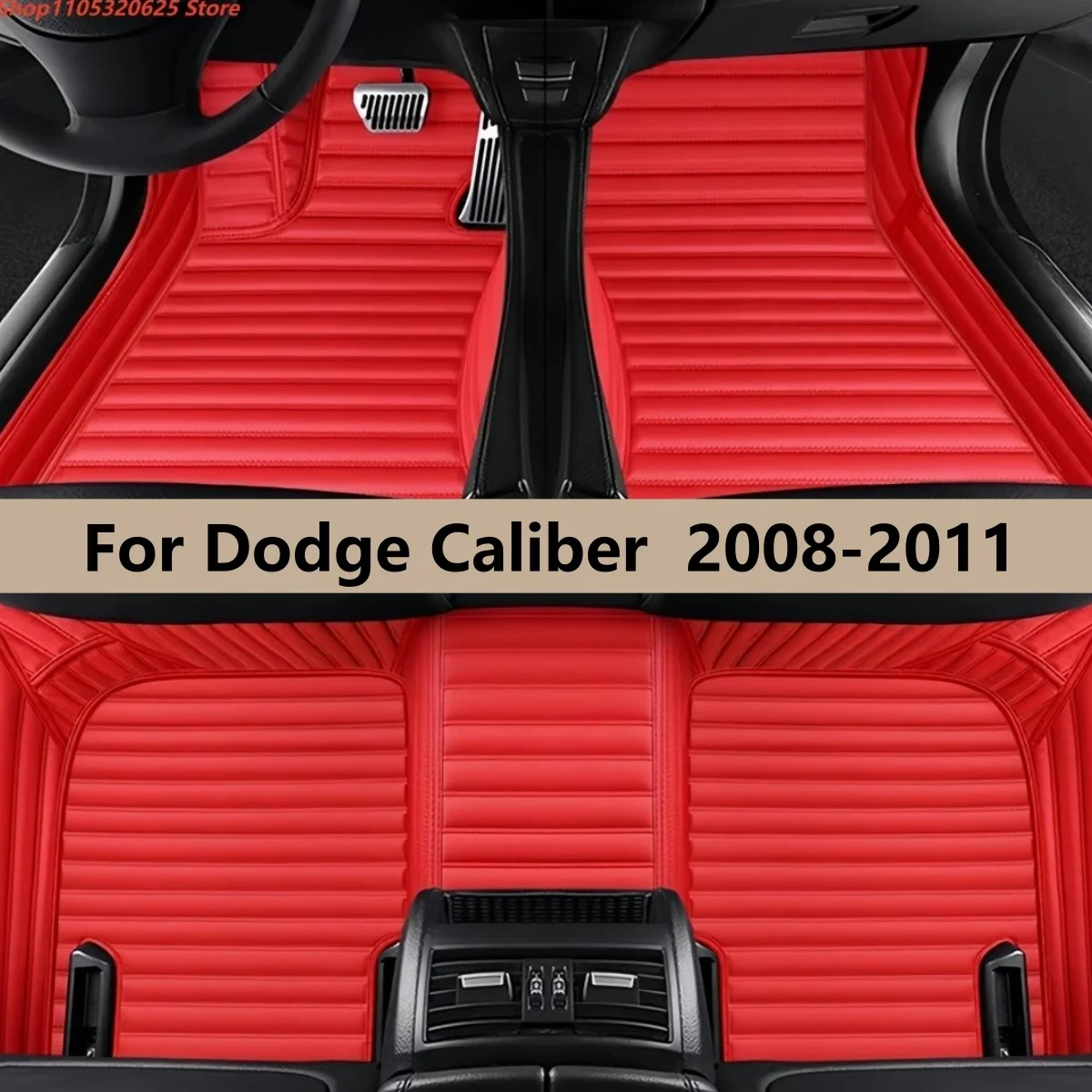 

Автомобильные коврики на заказ для Dodge Caliber 2008-2011, кожаные, полный комплект, ковровые покрытия для пола, коврики для ног