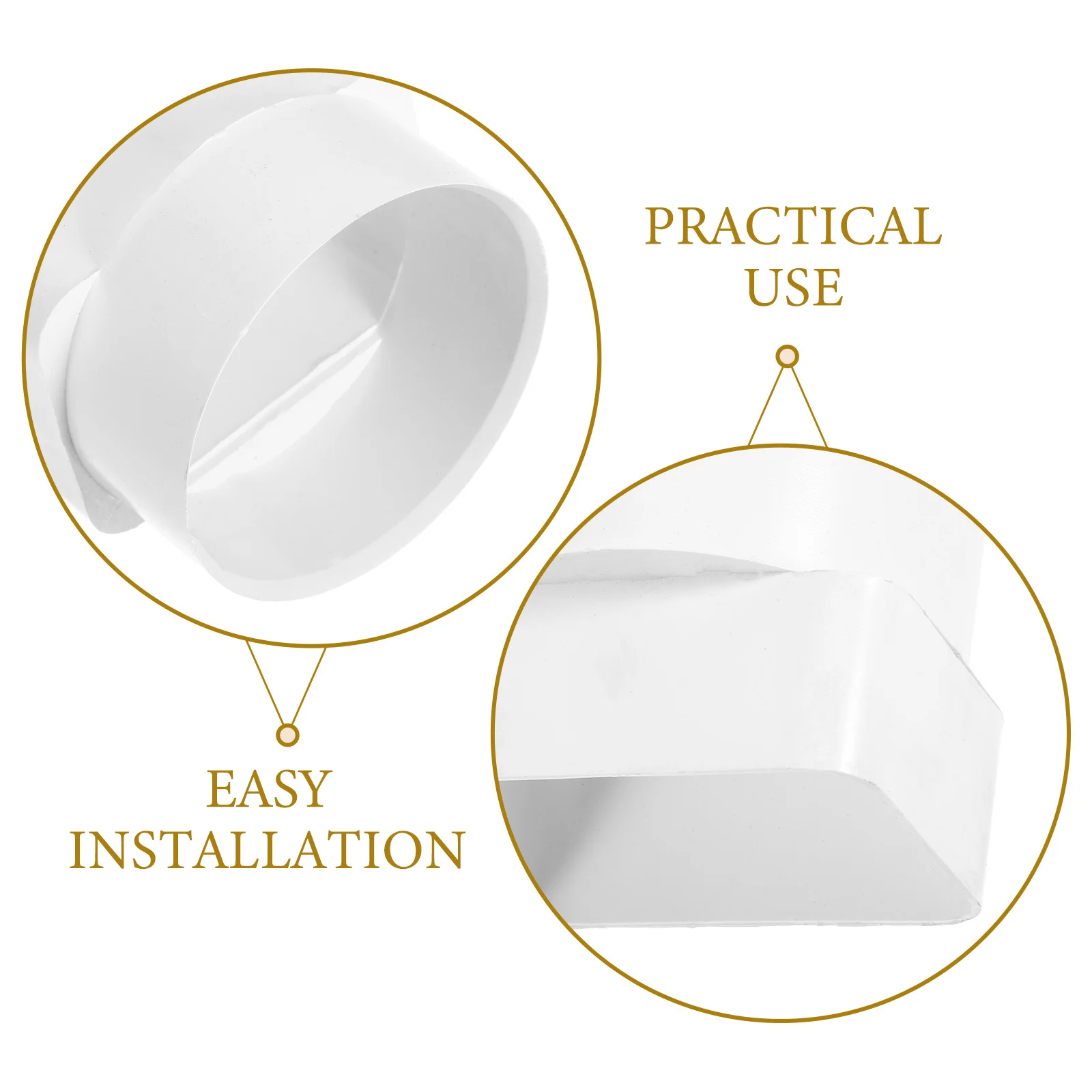 

Square Pipe Connector Gutter Water Diverter Rainwater Drainage System Downspout Adapter Outdoor Gutter Accessory