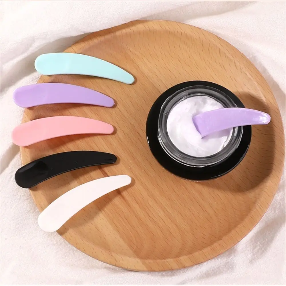 5pcs/set Disposable Mask Cream Spoons Curved Scoop Beauty Tool Kits Eye Cream Stick Mini Mixing Spatula Face Care