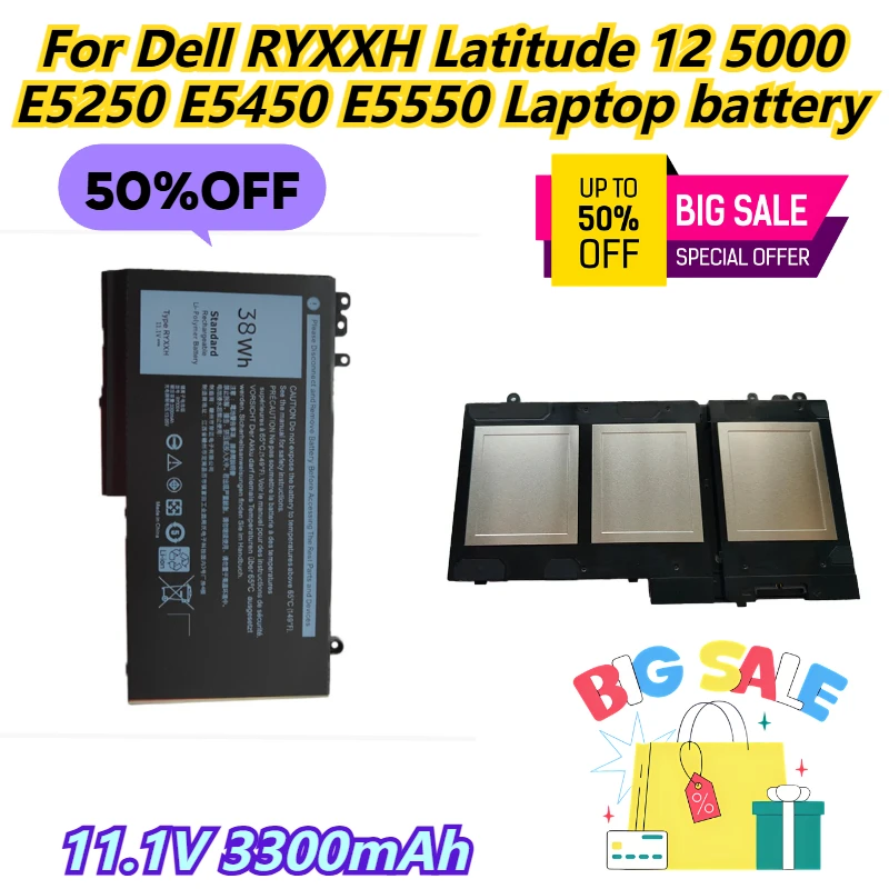 

11,1 В 3300 мАч для Dell RYXXH Latitude 12 5000 E5250 E5450 E5550 аккумулятор для ноутбука