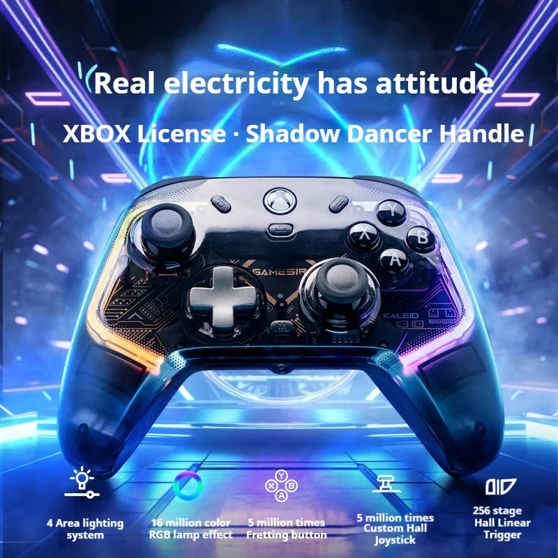 

New Gamesir K1 Wired Game Controller With Dual Hall Rgb Lighting Suitable For PC Native Controller Games Xbox Cloud Games Steam