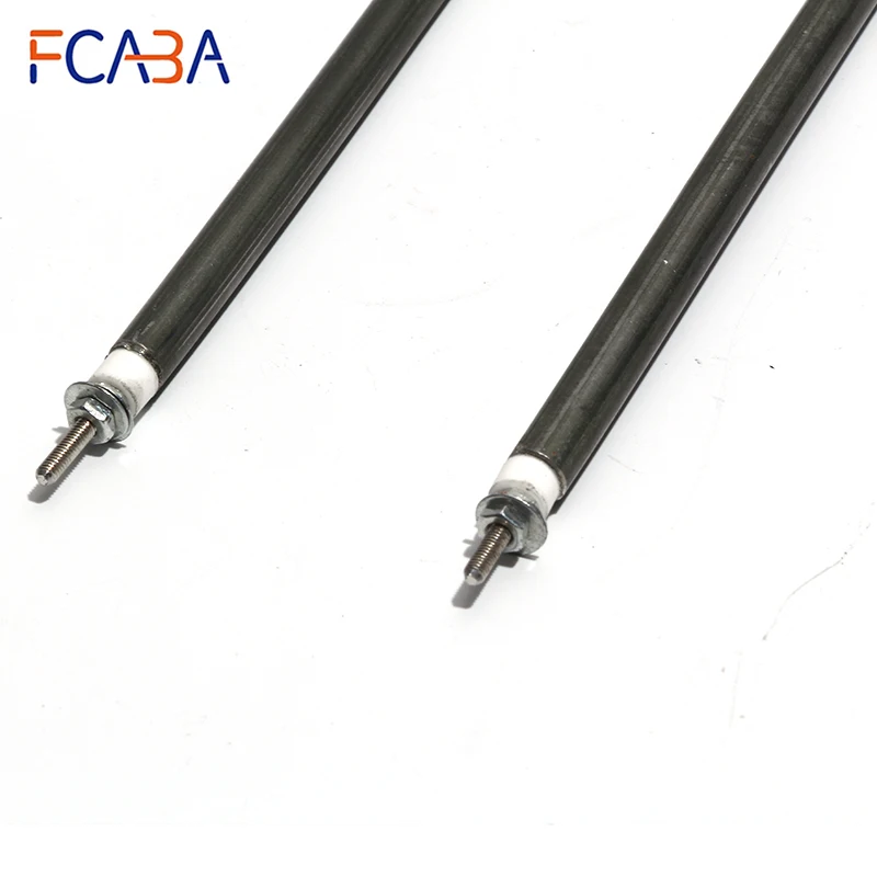 FCABA Electric Heating Element Tubular Air Heater Resistance 220V 300W/500W/600W/800W/1000W 304SS/304SS Coated