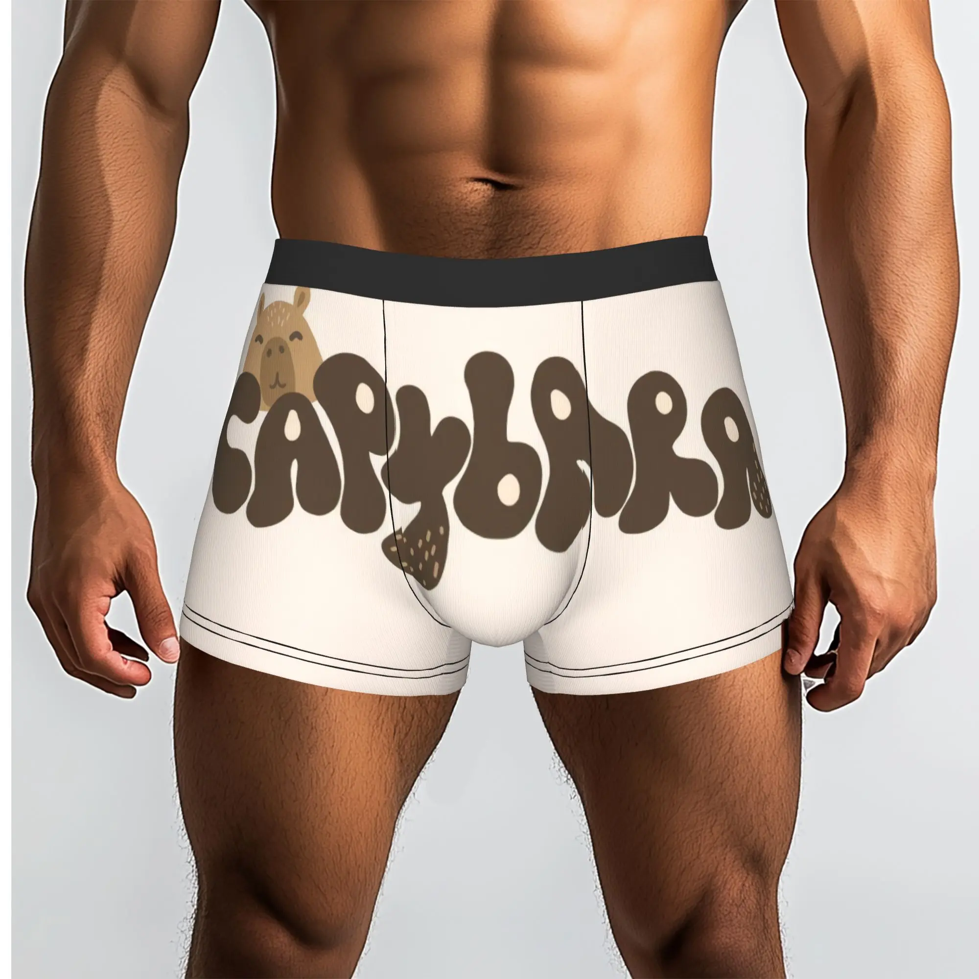Custom Funny Capybara Popular Animals Boxers Shorts Men's  Briefs Underwear Fashion Underpants