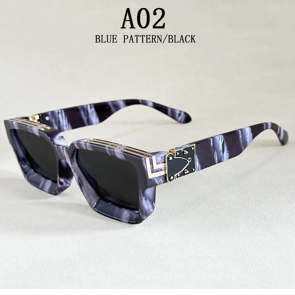 Quadratische Sonnenbrille für Herren, Retro-Millionär-Sonnenbrille für Damen, 2025, trendige Vintage-Urlaubsmode, Brille, Gafas De Sol Hombre Lunette – Detail 7
