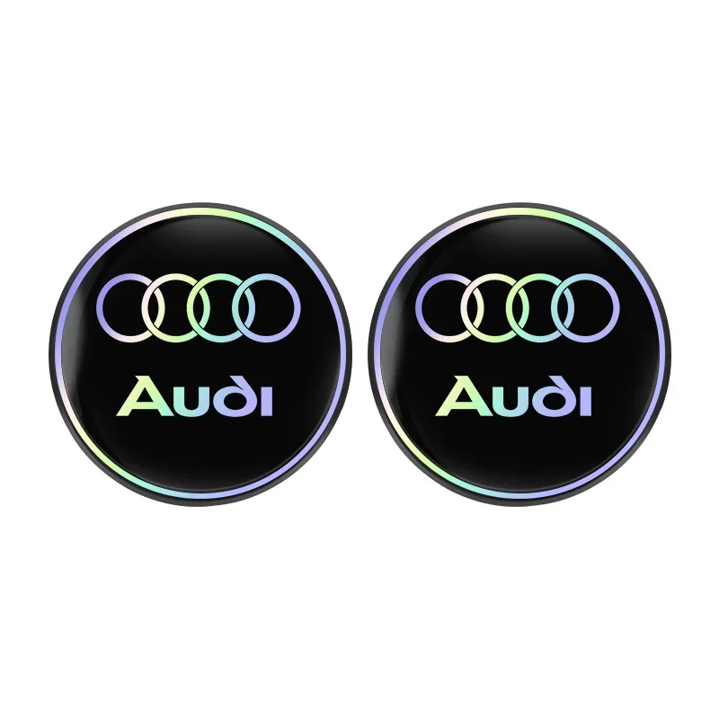 2PCS Car Water Coaster Pad Laser Water Coaster Accessories For Audi A1 A3 A4 A5 A6 A7 A8 Q2 Q3 Q5 Q7 TT S line S3 S4 S5 S6 R8 RS