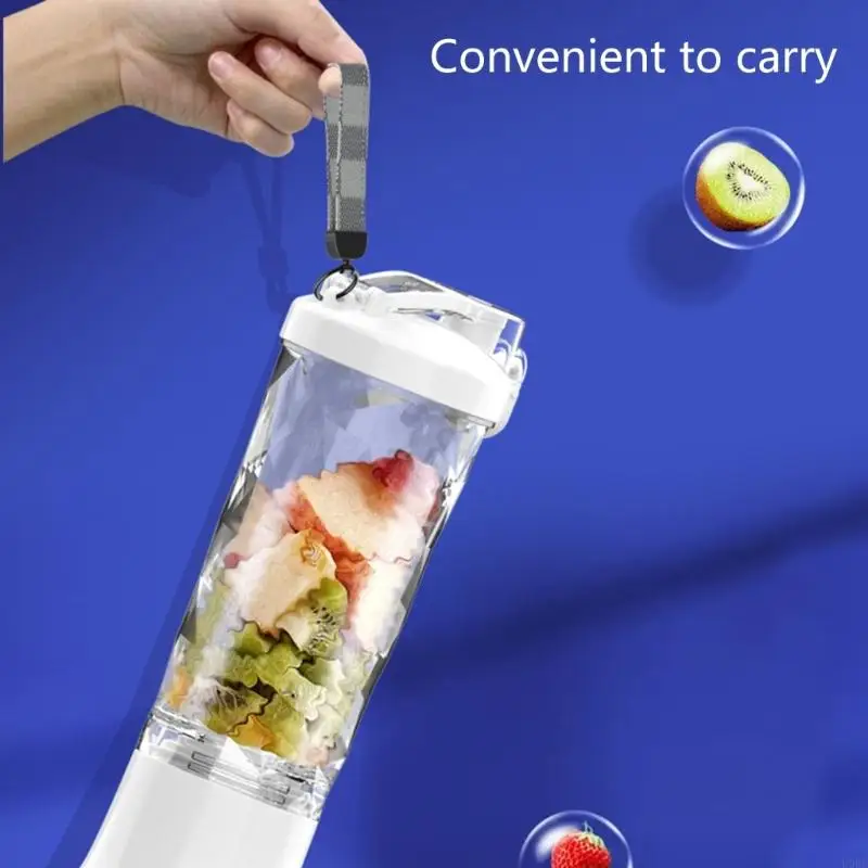 U0DE USB充電式ジューサーフルーツジュースカップスムージーメーカーフィットネス愛好家