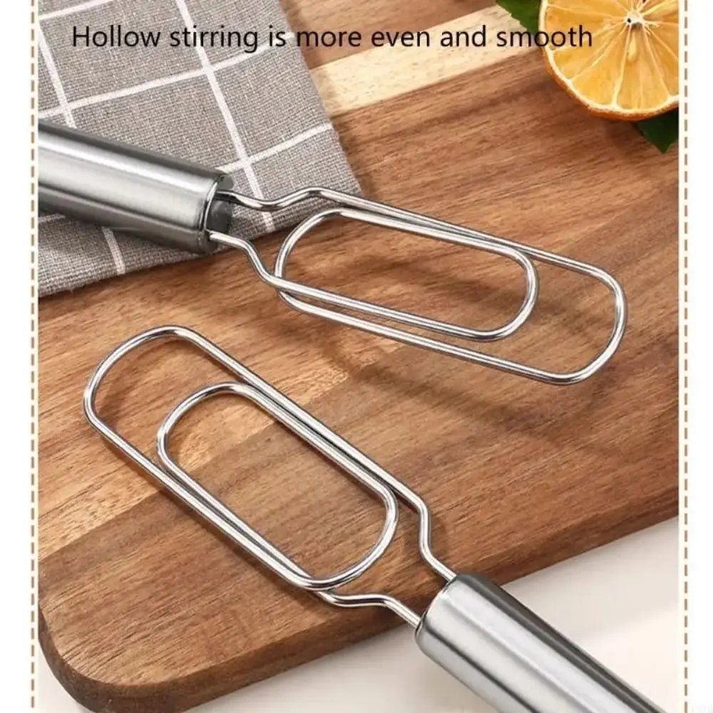 

Ручной миксер-венчик из нержавеющей стали, нержавеющая эргономичная ручка, ручной блендер для теста, многофункциональный антипригарный венчик для муки, кондитерские изделия
