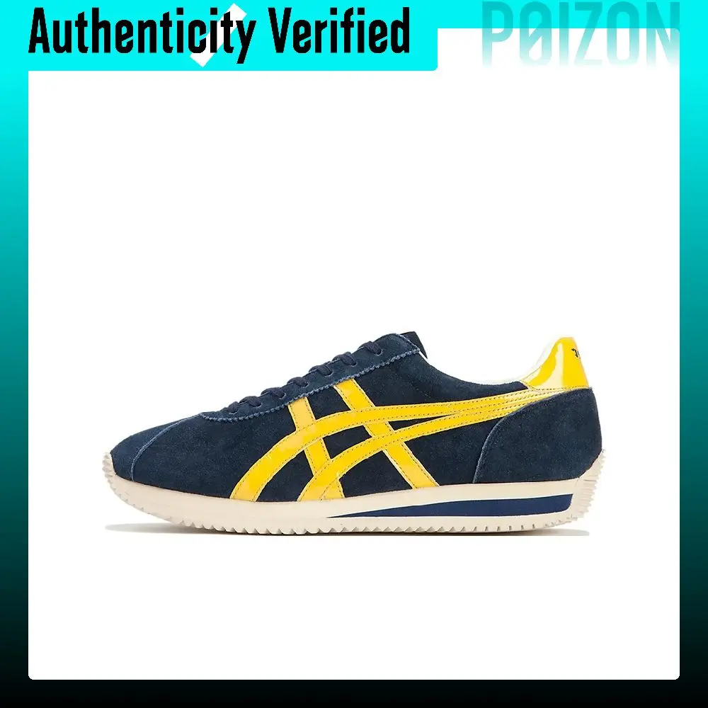 Onitsuka Tiger Moal 77 NM Abrasion-Resistant Low-top Casual Shoes Unisex Navy Blue 1183B437-400