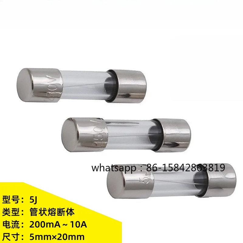 5 * 20mmF500mAF1AF1.6AF2AF3.15AF5AF10A250 environmentally friendly glass fuse tube