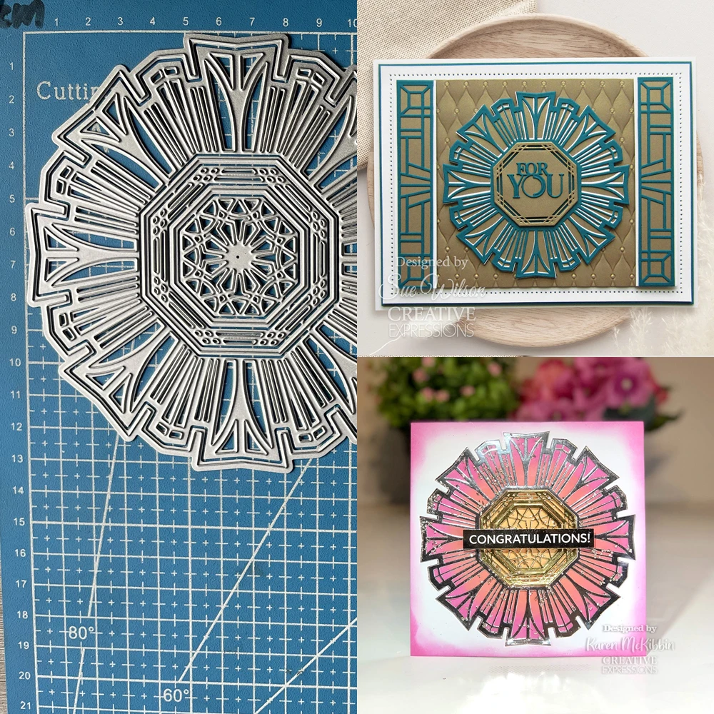 Lucky Goddess Metal Cutting Dies Rosette Diy Scrapbooking Photo Album Decorative Embossing Paper Card Crafts