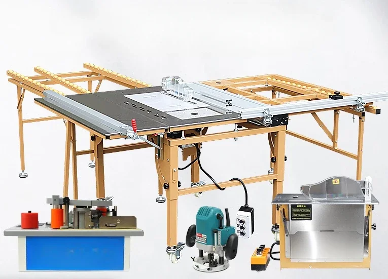 Multifunctional Woodworking Table Saw Wook Router Portable Silent Dust-free Panel Saw