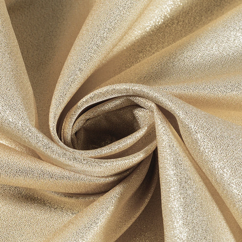 3/5/10m Luxury Glitter Shiny Silver Gold Metallic Fabric For Dress Sewing By the Meter