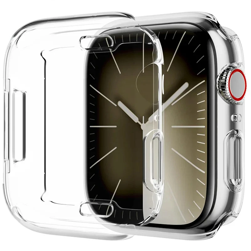 Ochraniacz ekranu do etui Apple Watch 49 mm 45 mm 41 mm 44 mm 40 mm 42 mm 38 mm Pełna osłona z TPU Iwatch Series Ultra 9 8 7 6 SE 5